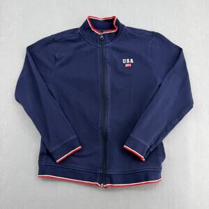 Vintage Janie & Jack USA Track Jacket Youth 14